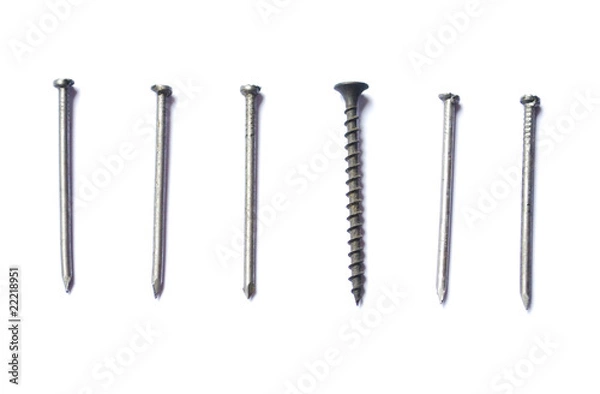Obraz Screw among the nails