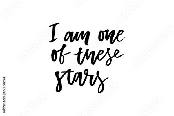 Fototapeta slogan Stars phrase graphic vector Print Fashion lettering calligraphy
