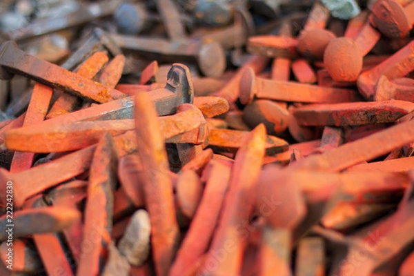 Obraz rail road spikes