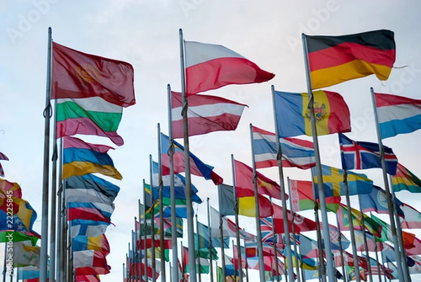 Obraz Fahnen im Wind