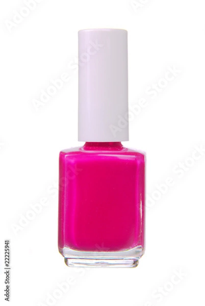 Obraz pink nailpolish isolated