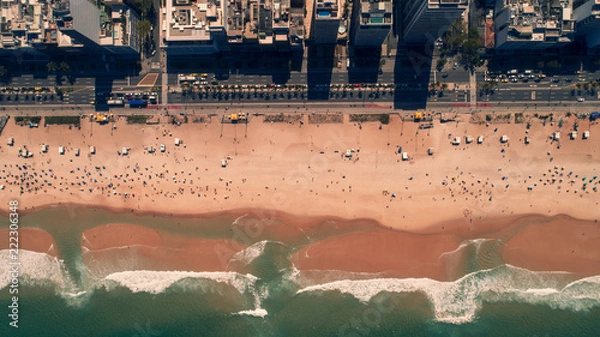 Fototapeta ipanema beach upside