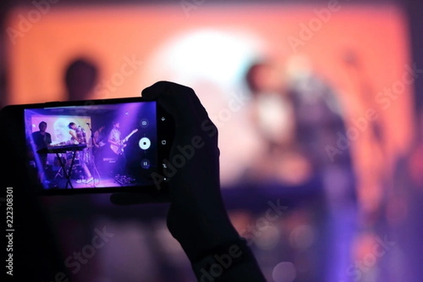 Obraz Smartphone and stage