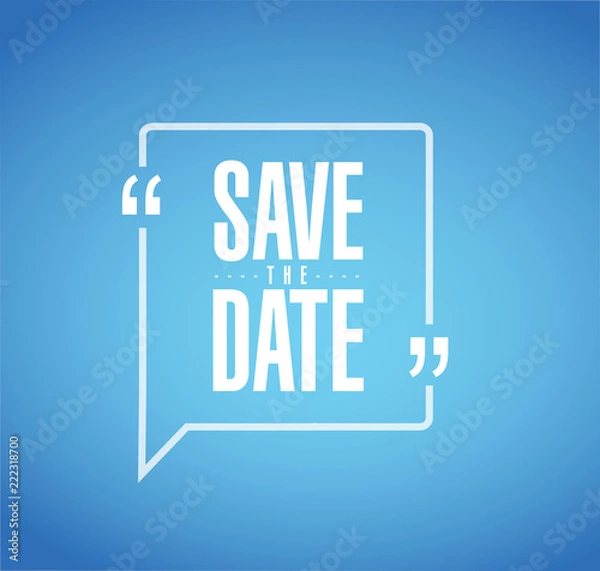 Fototapeta save the date Modern stamp message design