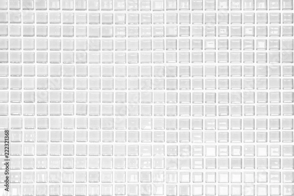 Fototapeta White and Grey the tile wall high resolution real photo or brick seamless and texture interior background.