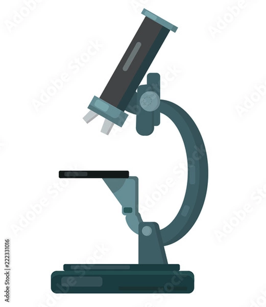 Obraz  vector flat illustration of microscope