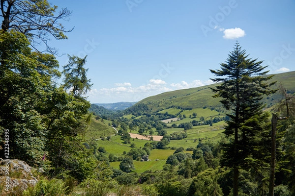 Obraz Pistyll Rhaeadr waterfall .