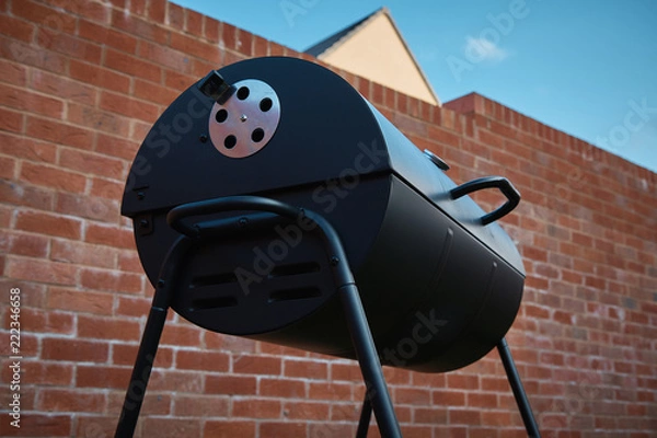 Obraz Black barrel grill.