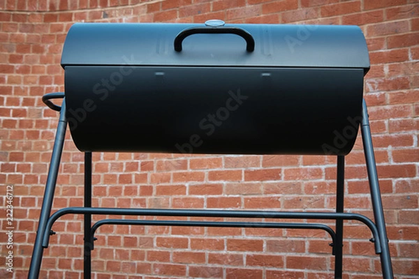 Obraz Black barrel grill.