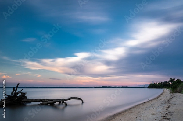 Obraz Sunset along the James River in Williamsburg Virginia near Jamestown