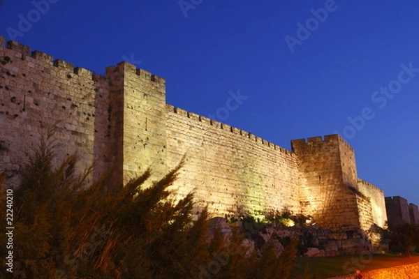 Obraz Die Altstadtmauer von Jerusalem