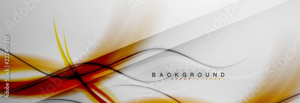 Fototapeta Smooth flowing wave motion concept background