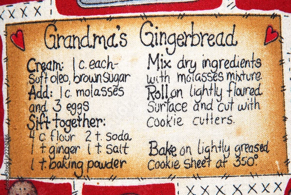 Fototapeta grandma's gingerbread