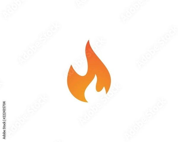 Fototapeta Fire flame Logo Template