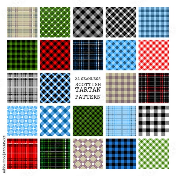 Fototapeta 24 Tartan Seamless Pattern.