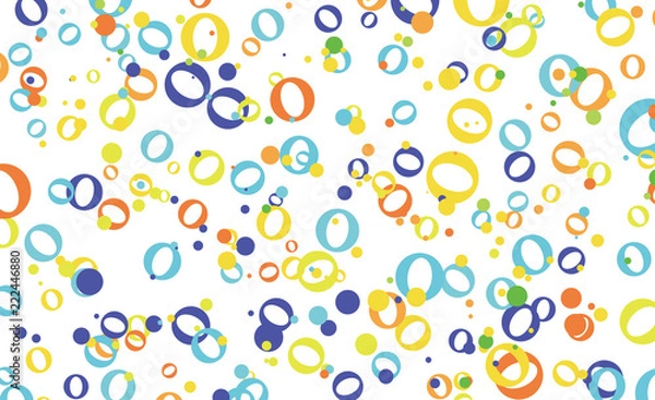 Fototapeta 模様　円　フラットデザイン