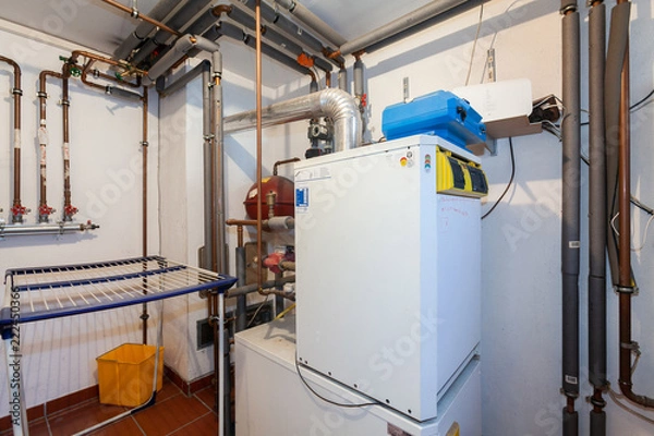 Obraz Heizungsraum im Keller
