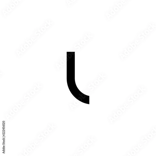 Obraz Creative letter l logo design vector template