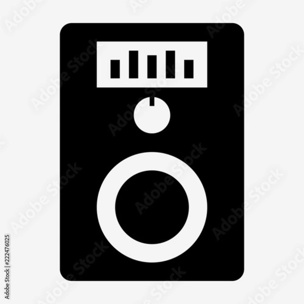 Obraz Glyph beautiful Speaker vector icon