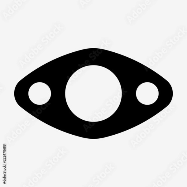 Obraz Glyph beautiful gasket vector icon