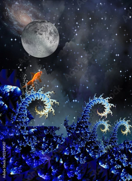 Fototapeta Night Sea