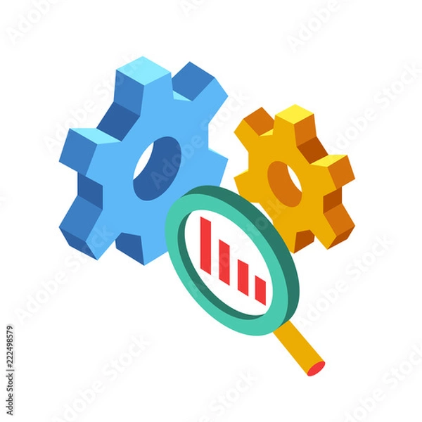 Obraz SEO Isometric Illustration