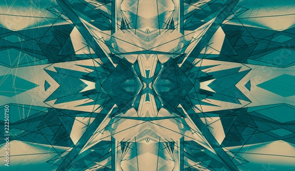 Obraz Kaleidoscope pattern. Beautiful pastel stylish background.