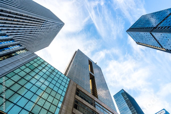 Fototapeta modern office building in urban