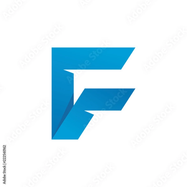 Obraz letter F logo 