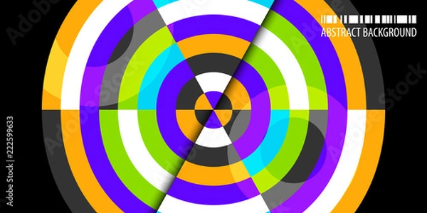 Obraz Geometric colorful abstract background