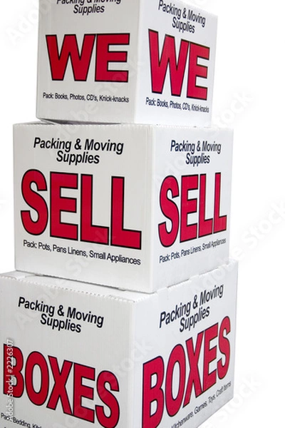 Obraz we sell boxes