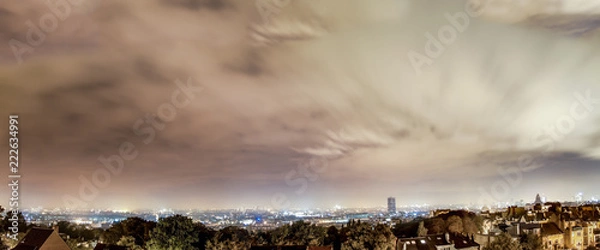 Obraz Panorama Brussels by night