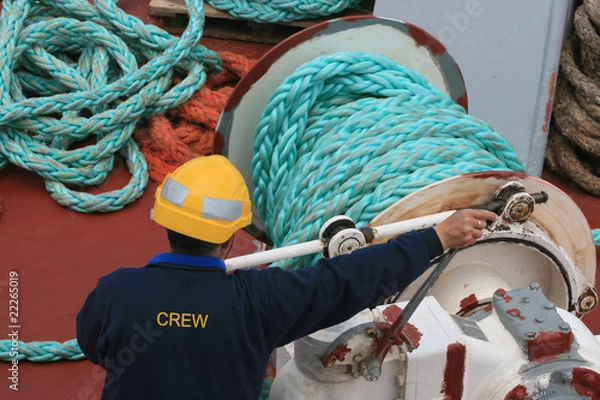 Obraz crew manning a ship