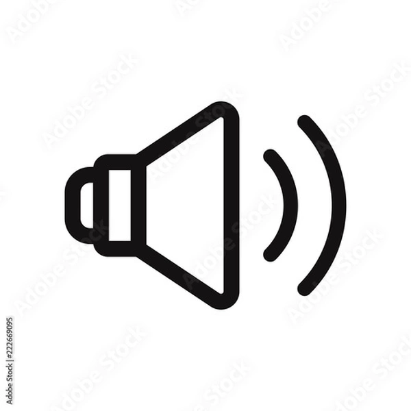 Fototapeta Speaker icon vector