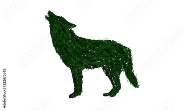 Obraz illustrated wolf sign