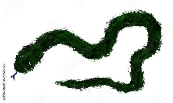 Obraz illustrated snake sign
