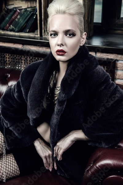 Fototapeta portrait in interior