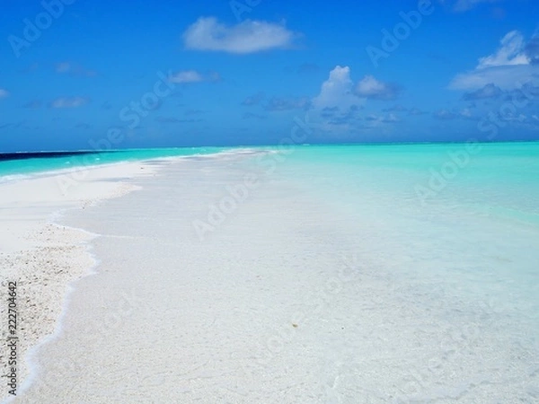Fototapeta the beach in Maldives