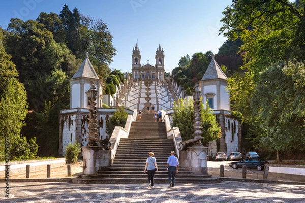 Fototapeta Sanktuarium Dobrego Jezusa de Braga