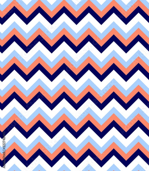 Fototapeta Seamless zig zag Pattern. Abstract Background.Can be used for wallpaper,fabric, web page background, surface textures.