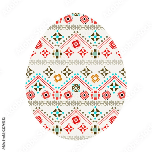 Obraz Easter egg, ethnic pattern