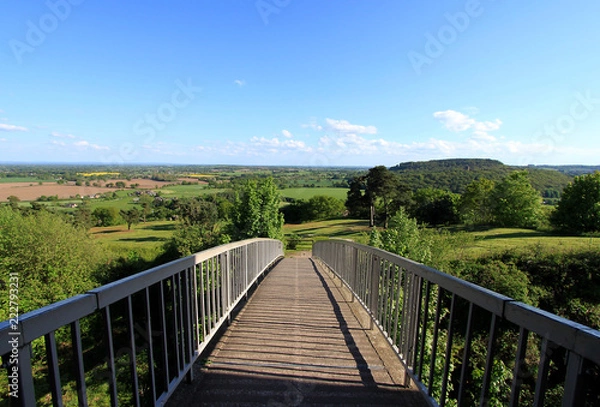 Obraz Bridge across beautiful landscape