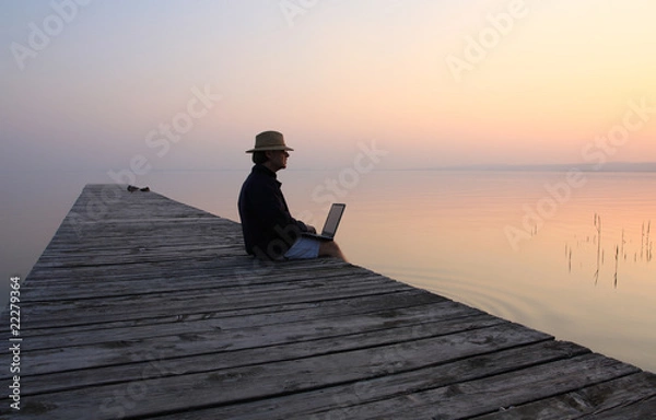 Obraz w wieczornym świetle