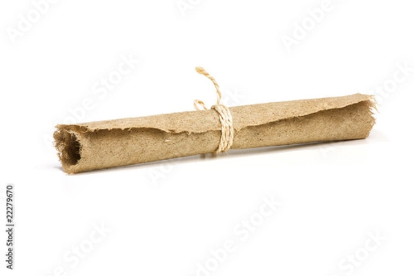 Fototapeta Hemp paper scroll