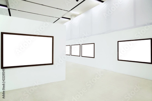 Fototapeta Five empty frames