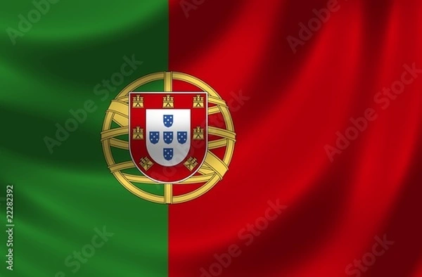Fototapeta Nationalfahne von Portugal