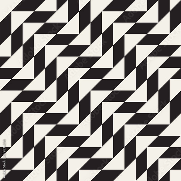 Fototapeta Vector seamless pattern. Modern stylish abstract texture. Repeating geometric tiles..