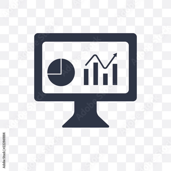 Fototapeta dashboard icon isolated on transparent background. Simple and editable dashboard icons. Modern icon vector illustration.