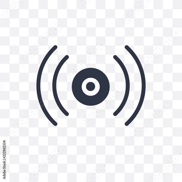 Obraz sensor icon isolated on transparent background. Simple and editable sensor icons. Modern icon vector illustration.