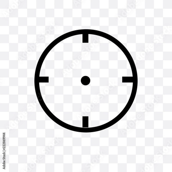 Obraz aim icon isolated on transparent background. Simple and editable aim icons. Modern icon vector illustration.
